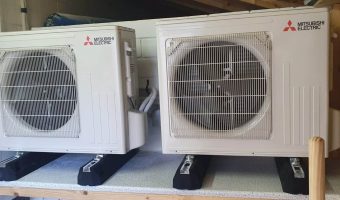 Mitsubishi electric Außengerät Klimaanlage Montage