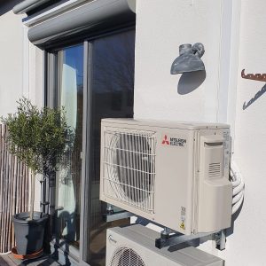 Mitsubishi electric Klimaanlage Split Außengerät Montage Köln